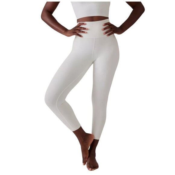 Athleta Pants - White Athleta Ultra high rise elation 7/8 tight
